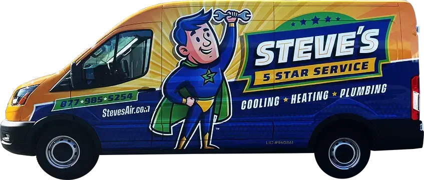 Steve's 5 Star Service HVAC & Plumbing Service Van