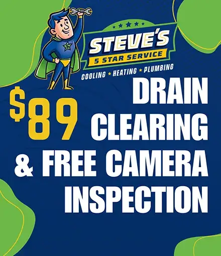 $89 Drain Clearing with Free Camera Inspection