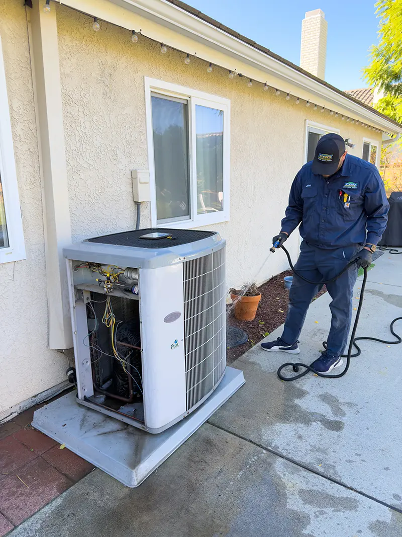 Outdoor AC Unit Cleaning Service Ontario, California