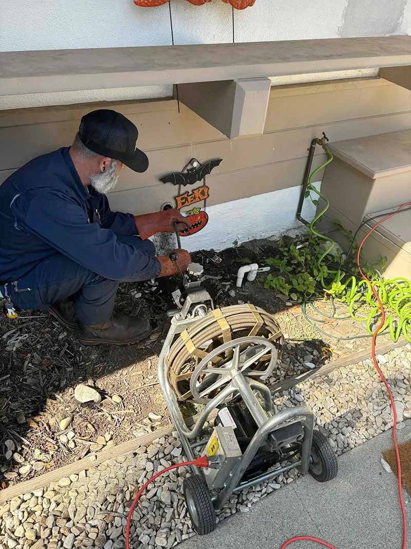 Emergency Plumbing Repair with Drain Cleaning Equipment
